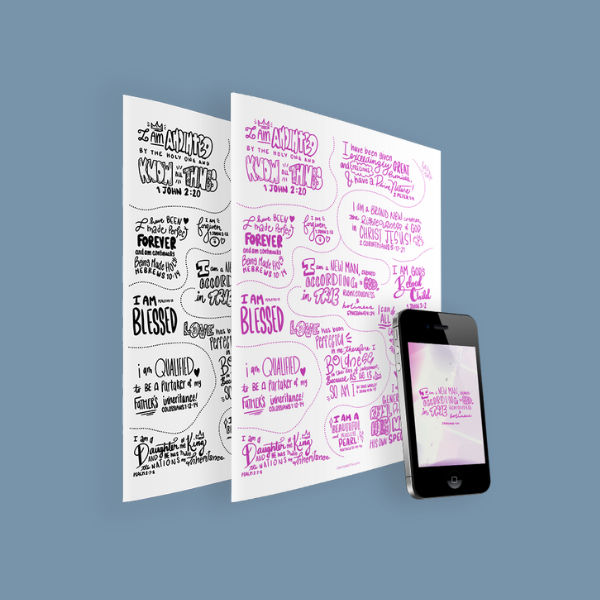 Let's Talk Girls S1RR - Scripture Poster Bundle & Wallpapers graphics - PDF Download